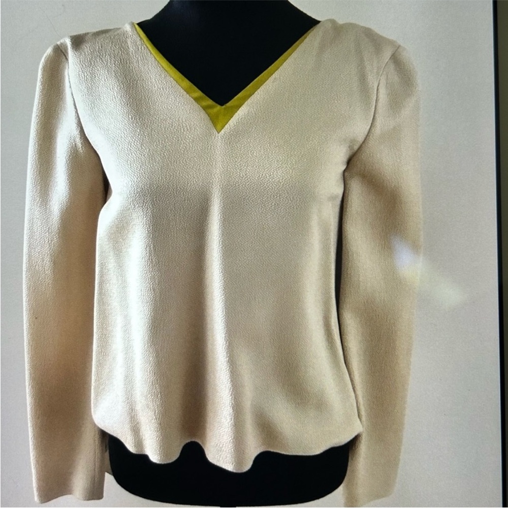 Vionnet Yellow and White Fabric